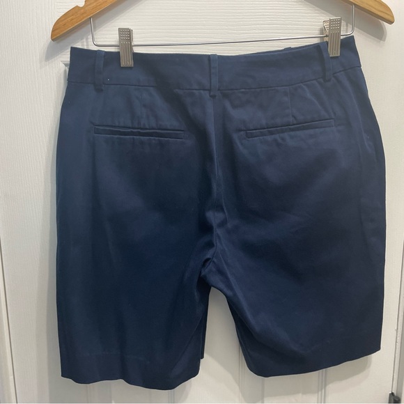 Lauren Ralph Lauren Women's Chino Shorts Size 6 Navy Blue Flat Front Pockets - Picture 7 of 9